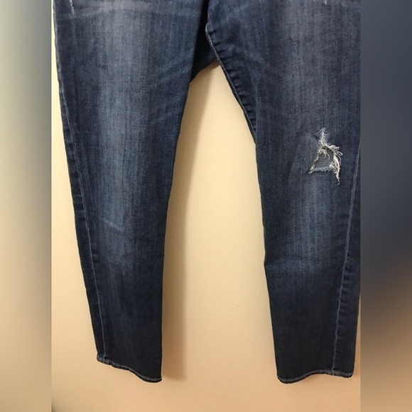 Kut from the kloth catherine womens cotton boyfriend distressed jeans size 10 - Picture 6 of 15